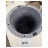 Plow & Hearth 16\" Solar LED Round Planter - Retail: $39