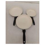 SENSARTE Nonstick Frying Pan Skillets, 3 Piece, 9.5, 11, 12.5 Inch