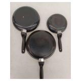 SENSARTE Nonstick Frying Pan Skillets, 3 Piece, 9.5, 11, 12.5 Inch
