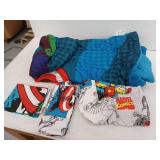 Marvel Avengers Comic Good Guys Multi-Color 4 Piece Twin Bed Set