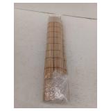 Bamboo Roman Shades, 22" W x 64" H, Carbonized