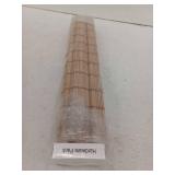 Bamboo Roman Shades, 22" W x 64" H, Carbonized