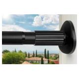 Treije Tension Rod 51-145Inch, Extra Long, Black