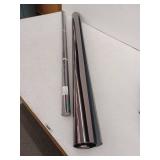 Dwertsy One Way Window Privacy Film, Black-Silver, 47.2 Inch Wide