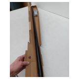 Ivilon Drapery Window Curtain Rod - End Cap Style Design 1 Inch Pole. 48 to 86 Inch Color Black