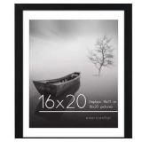 Americanflat 16X20 Poster Frame in Black with 14X17  Mat