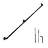 HouseAid 8FT Industrial Pipe Wall Handrail, Black