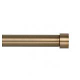 Ivilon Drapery Window Curtain Rod - End Cap Style Design 1 Inch Pole, 72-144 Inch, Warm Gold
