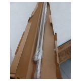 Ivilon Drapery Window Curtain Rod - End Cap Style Design 1 Inch Pole, 72-144 Inch, Warm Gold