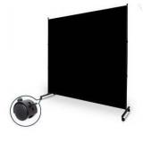 Room Divider Single Panel Privacy Screen, 5ft, Black