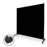 Room Divider Single Panel Privacy Screen, 5ft, Black