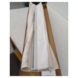 34"x72" Chicology Light Filtering Roman Shade Ridgewood Cream