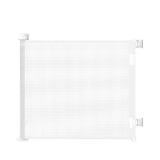 Retractable Baby Gate for Stairs & Doorways, 55" Wide x 33.6" Tall, White