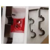 KAMANINA 1 Inch Double Curtain Rods for Windows 36 to 72 Inches