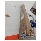 Adjustable Curved Shower Rod with Easy Installation Kit, White