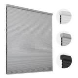 Cordless Cellular Honeycomb Window Shade 46x72 Gray