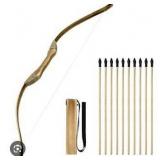 Handmade Wooden Bow and Arrow Set
