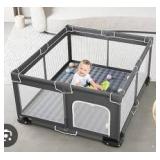 Portable Foldable Baby Play Yard with Mat 60x72