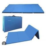 BalanceFrom Blue 10ft Gymnastics Folding Mat 47" Wide