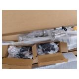 2 Pack One-Stop Stair Cable Railing Posts Kit 42", 33 Degree Drilled Black Stair Posts