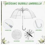 Wedding Umbrellas, Clear, Gray