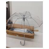Wedding Umbrellas, Clear, Gray