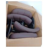 Firavoe Counter Height Bar Stools, Brown