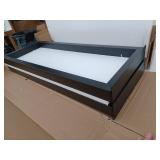 36 Inch Metal Bar Table Legs, 2 Pack, Black