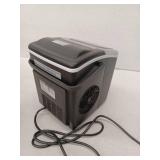 EUHOMY Countertop Ice Maker Machine with Handle, Black