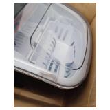 EUHOMY Countertop Ice Maker Machine with Handle, Black