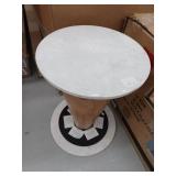 Waltham Nolan 3 Piece Accent Table Set In White And Natural