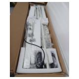 Veken 55 Inch Large Electric Standing Desk, White