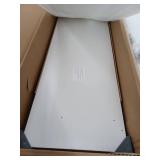 Veken 55 Inch Large Electric Standing Desk, White