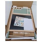 Tiny Land Easel for Kids, Double-Sided Magnetic Easel with Drawing Accessories