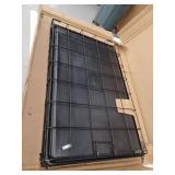 Folding Metal Dog Crate, Black, Approximately 29x19