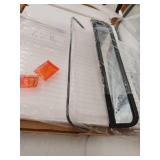 Black Framed Mirror 24x29 with Shelf