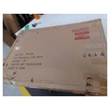 Black Framed Mirror 24x29 with Shelf