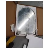 Frameless Arch Beveled Bathroom Mirror 24x36