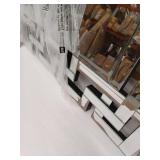 Geometric Pattern Decorative Wall Mirror 40x28"