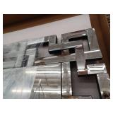 Geometric Pattern Decorative Wall Mirror 40x28"