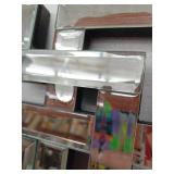 Geometric Pattern Decorative Wall Mirror 40x28"