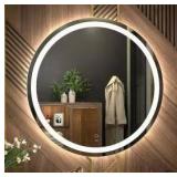 LED Backlit Round Bathroom Mirror