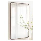 Modern Rectangular Wall Mirror with Rounded Corners