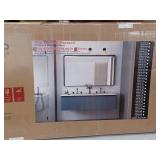 Modern Black Framed Wall Mirror