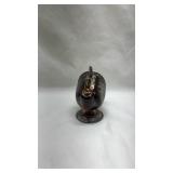 Vintage Raimond Silver Plate Sugar Scuttle with Gold Wash and Scoop