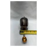 Vintage Raimond Silver Plate Sugar Scuttle with Gold Wash and Scoop