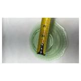 Depression Uranium Glass Green Serving Bowl