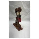 Handmade Wooden Odie Garfield and Friend Figure