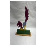 Wooden Road Runner Cartoon Character Display