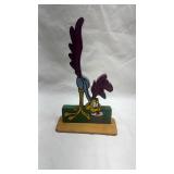 Wooden Road Runner Cartoon Character Display